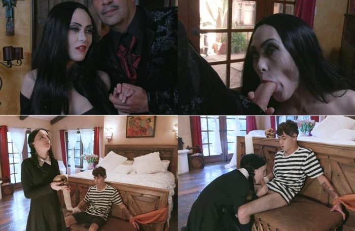 Happy Adult Halloween Kate Bloom & Audrey Noir - Addams Family Orgy HD mp4 720p