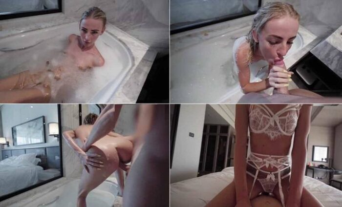  LittleBerryy - Perfect Body Stepsister Fucked in Bathtub and in the Hotel Room HD 720p