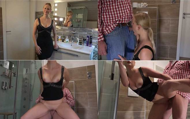  blondehexe - The family celebration - forbidden fuck with stepbrother !!! HD 720p