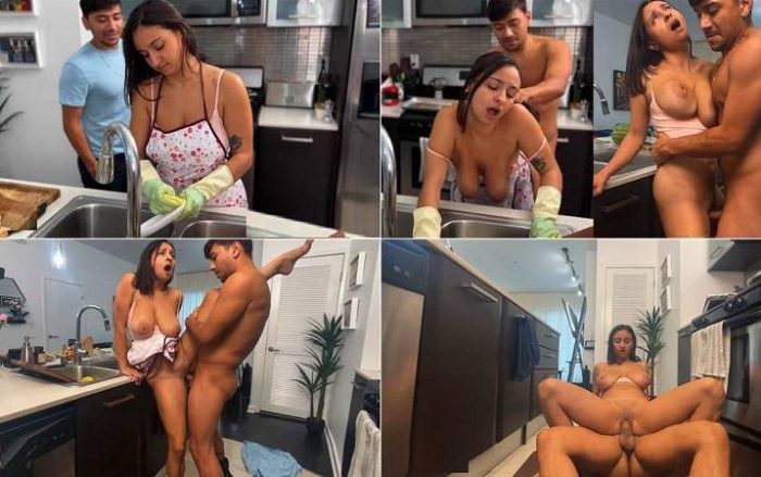 OnlyFans Max Fills, Hailey Rose - Washing Dishes Creampie FullHD 1080p