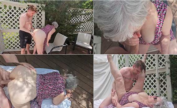 VMvideo Sunny Summer Sunday After Church With Grandma Outdoors FullHD